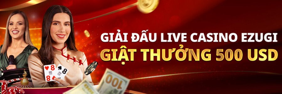 Tham gia giải đấu live casino thắng lên đến 5,000USD